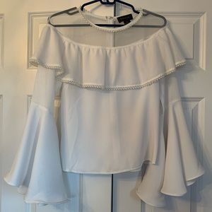 Gracia white pearl top size S